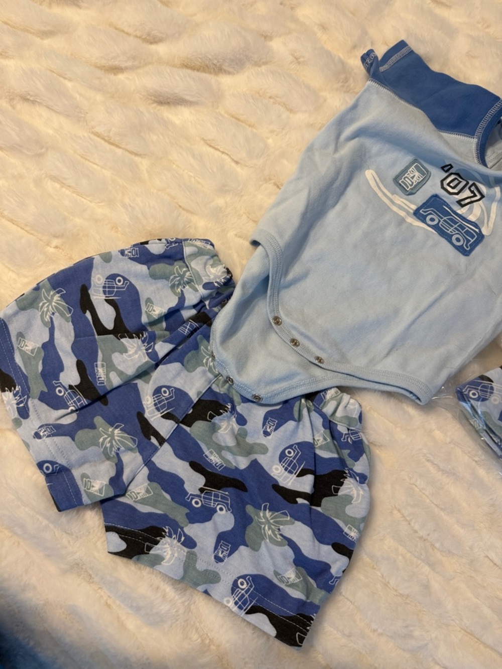 Vintage Babyworks Light Blue Helicopter Outift with Dark Blue Trim and Hat A2 - Picture 6 of 6